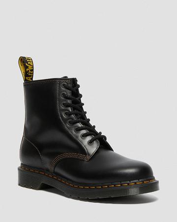 Dr Martens 1460 Men's Abruzzo Læder Snørestøvler Herre Sort Brune | DK 517HAP